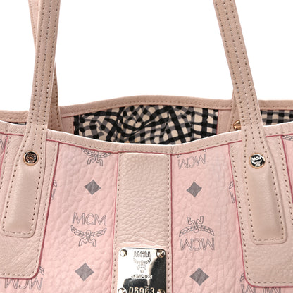 MCM Visetos Medium Liz Reversible Shopper Tote Powder Pink 8 of 10