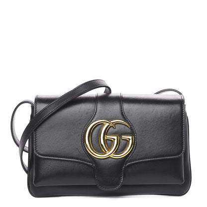 Gucci Vitello Palmellato Lux Small Arli Flap Shoulder Bag Black 1 of 12
