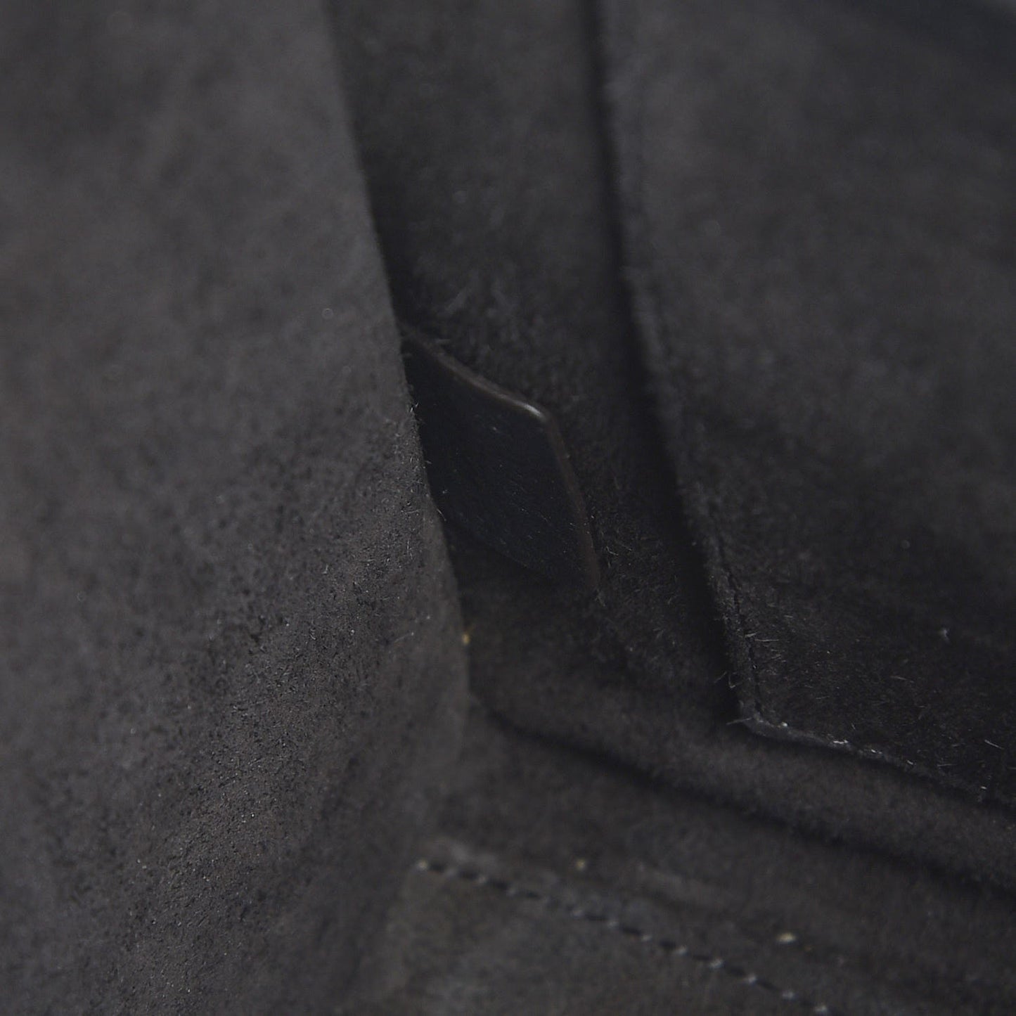 Drummed Calfskin Nano Luggage Black
