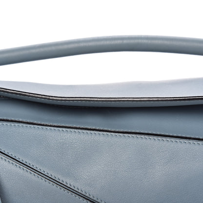 Loewe Calfskin Medium Puzzle Bag Stone Blue 11 of 14