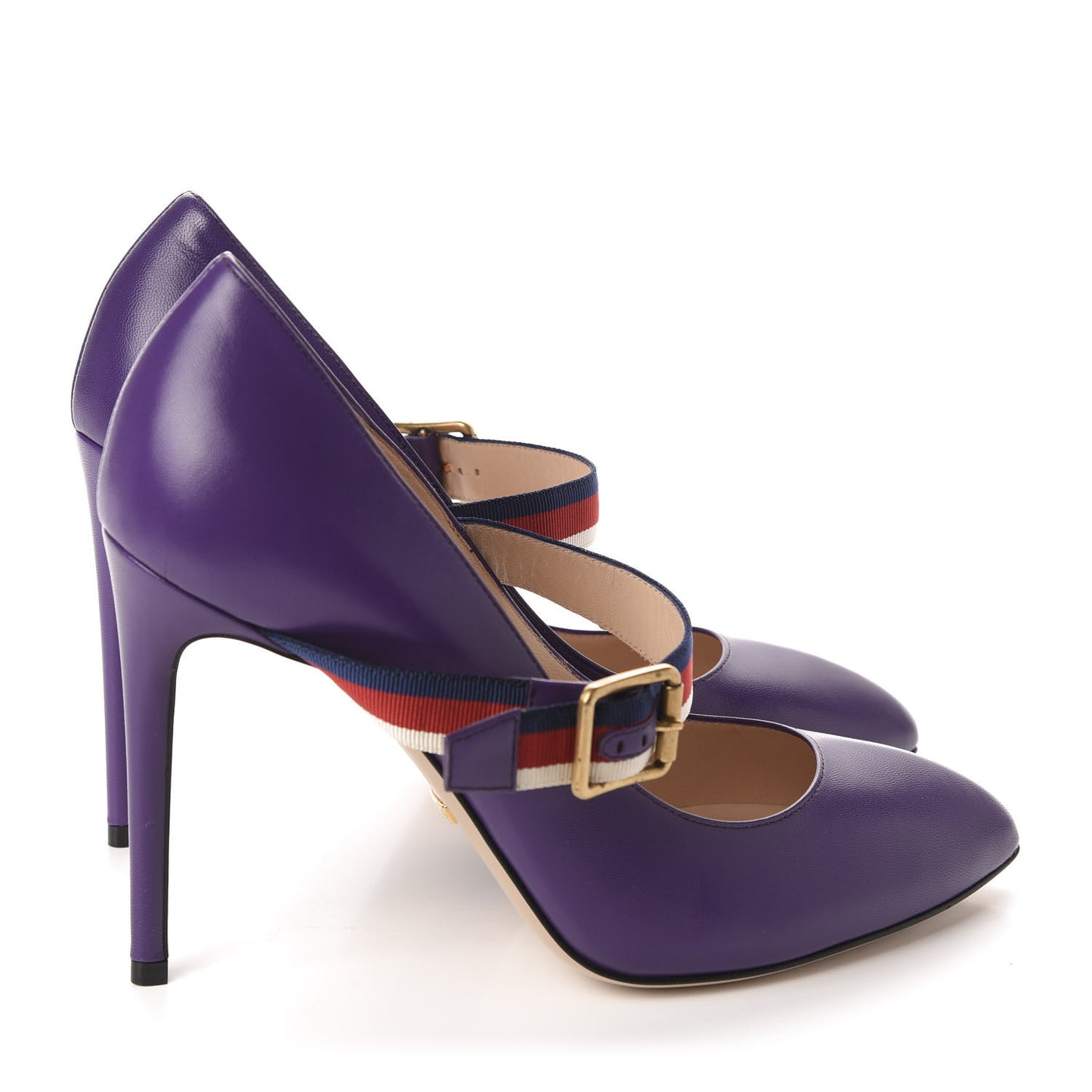 Malaga Kid Sylvie High Heel Pumps 39.5 Shine Purple