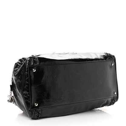 Chanel Patent Luxe Ligne Bowler Black 4 of 11
