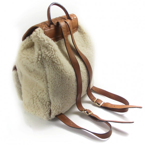 Bottega Veneta Woven Leather Wool Backpack 3 of 9