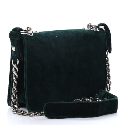 Prada Velluto Cahier Lock Trunk Crossbody Bag Smeraldo 2 of 4