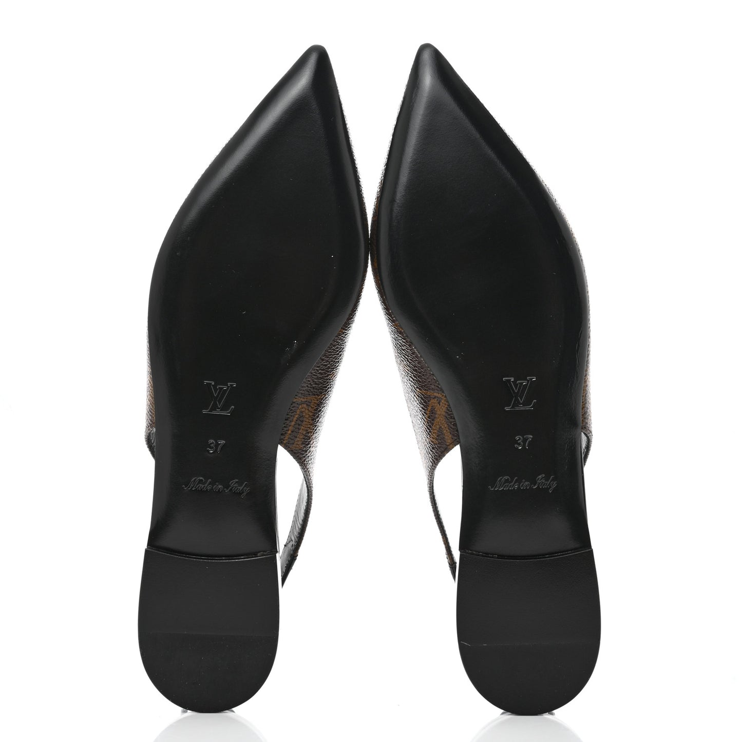 Patent Monogram Cherie Slingback Ballerina Flats 37