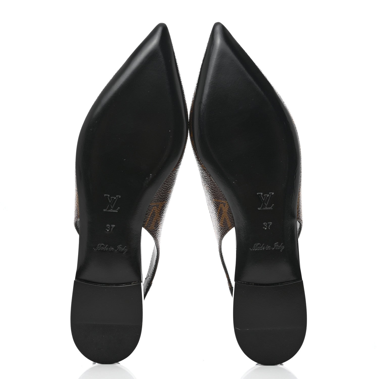 Louis Vuitton Patent Monogram Cherie Slingback Ballerina Flats 37 5 of 8