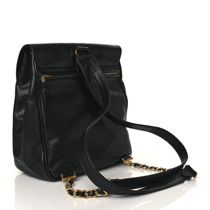 Chanel Caviar CC Backpack Black 2 of 9