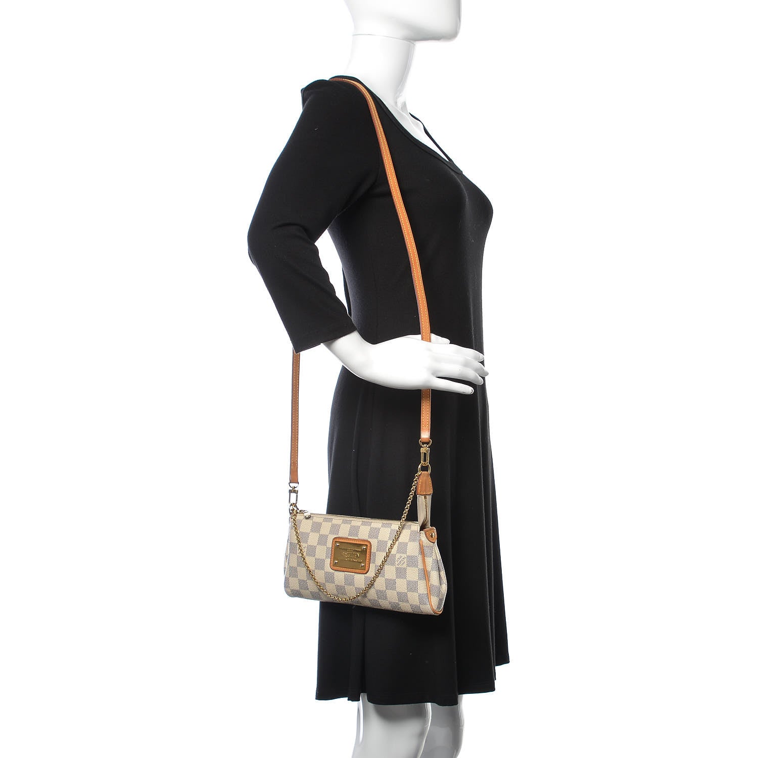 Louis Vuitton Damier Azur Eva Clutch 2 of 14