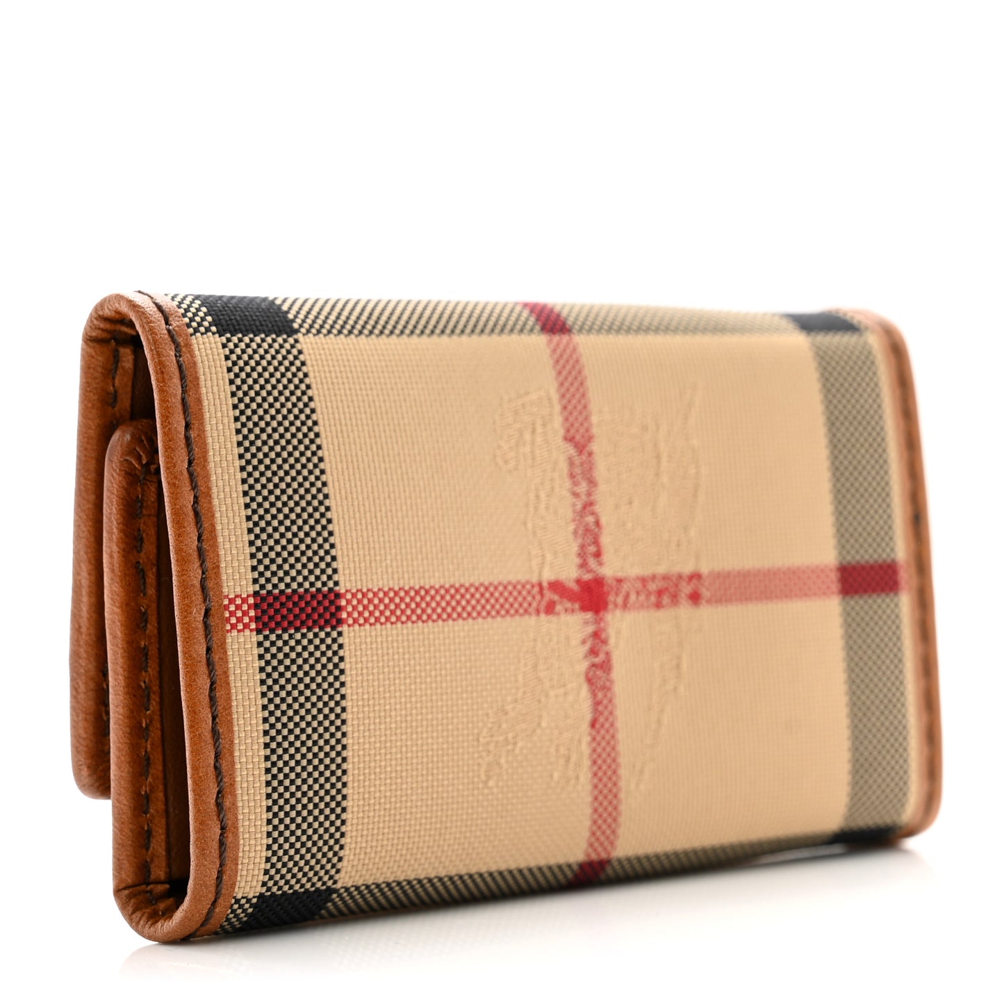 Horseferry Checkirby 6 Key Holder Case Tan