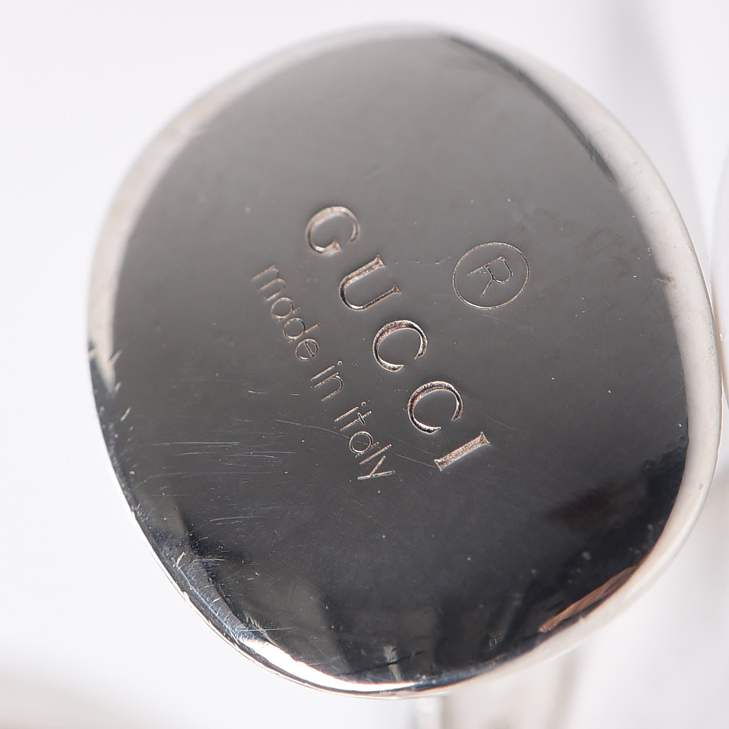 Gucci Sterling Silver Interlocking G Cufflinks 4 of 6