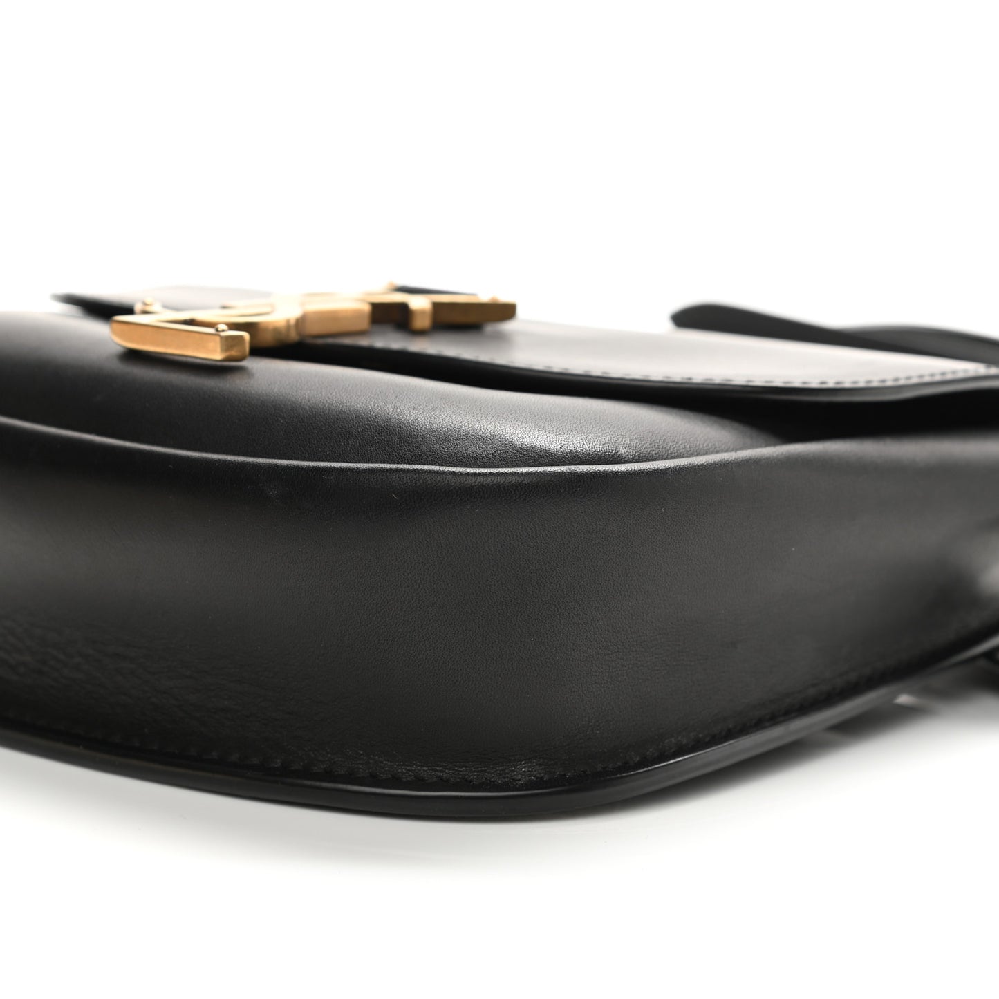 Smooth Calfskin Classic Monogram Small Kaia Satchel Black
