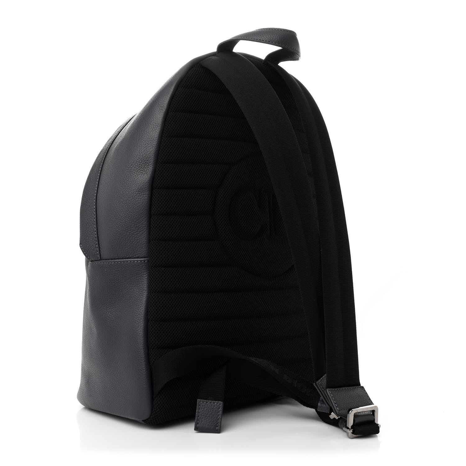 Christian Dior Calfskin Atelier Signature Print Backpack Grey 3 of 11