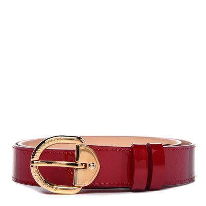 Louis Vuitton Vernis Ceinture 30mm Belt 90 36 Rouge 1 of 9
