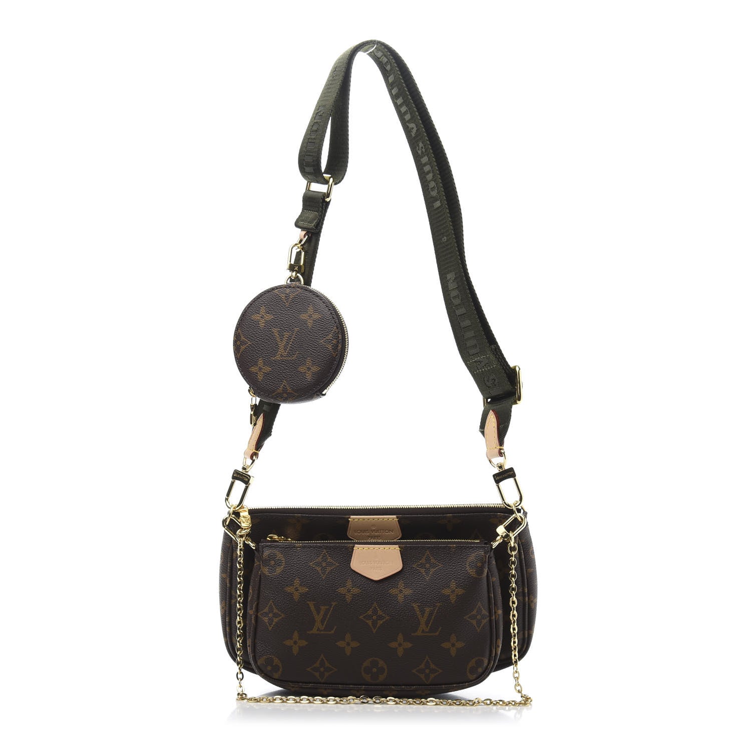 Louis Vuitton Monogram Multi Pochette Accessories Kaki 1 of 15