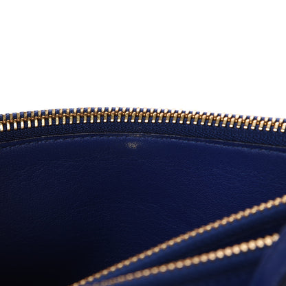 Celine Lambskin Small Trio Crossbody Bag Violet Blue 14 of 17