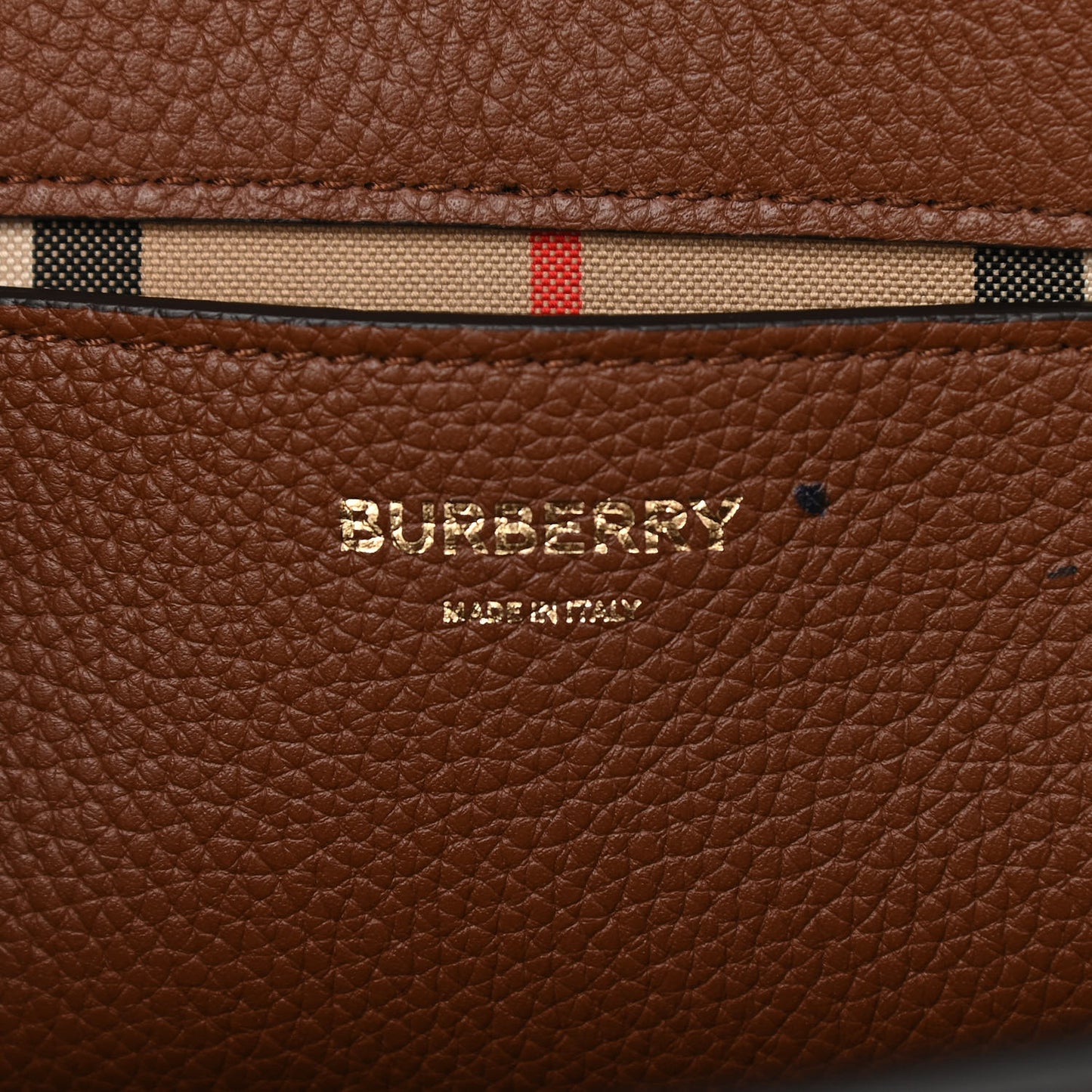 Calfskin Vintage Check Note Crossbody Bag Tan