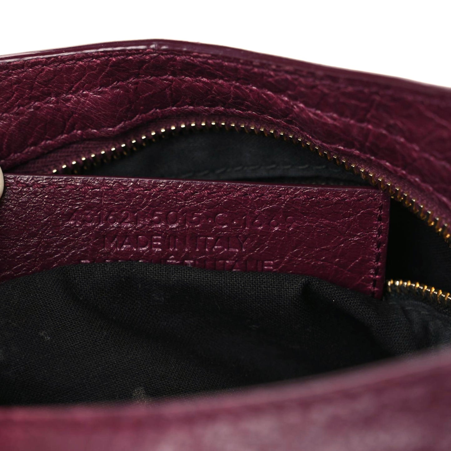 Agneau Classic Gold Hardware S City Violet Prune