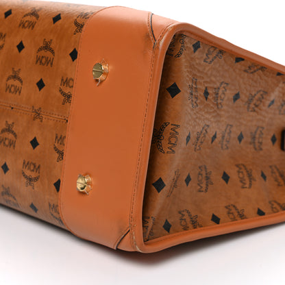 MCM Visetos X-Large Munchen Tote Cognac 10 of 13