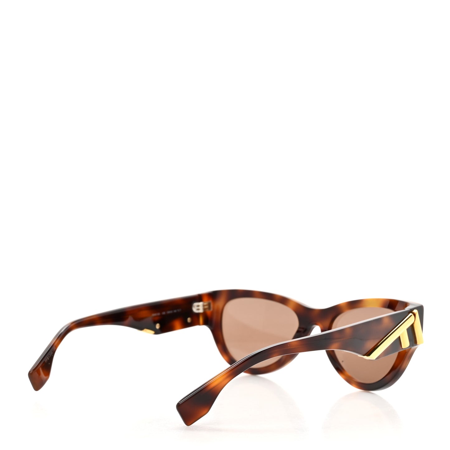 Acetate Fendi First Round Sunglasses FE401351 Blonde Havana
