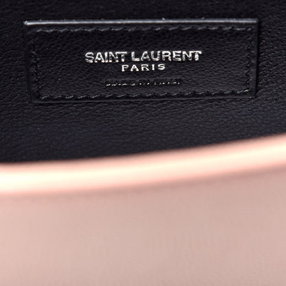 Saint Laurent Grain De Poudre Small Classic Monogram Kate Tassel Satchel Pale Blush 7 of 9