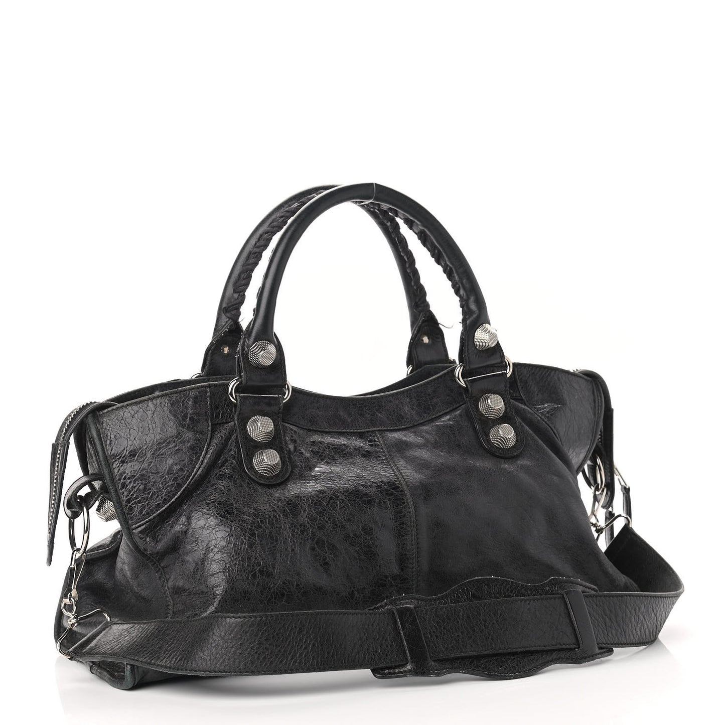 Agneau Giant 21 Silver Hardware Part Time Black