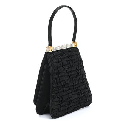 Judith Leiber Swarovski Crystal Satin Evening Bag Black 2 of 7