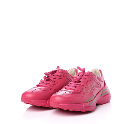 Gucci Calfskin Logo Womens Rhyton Sneakers 40 Box Pink 2 of 11