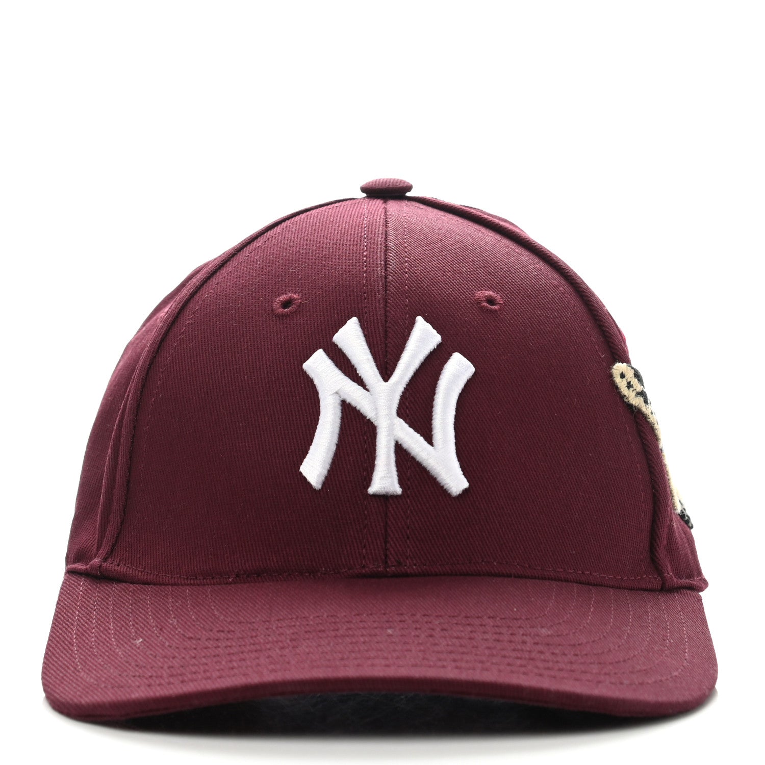 Gucci X MLB Cotton NY Yankees Baseball Hat 57-61 Lacquer 3 of 9