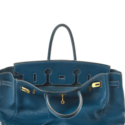 Hermes Taurillon Clemence Birkin 35 Bleu Thalassa 39 of 56