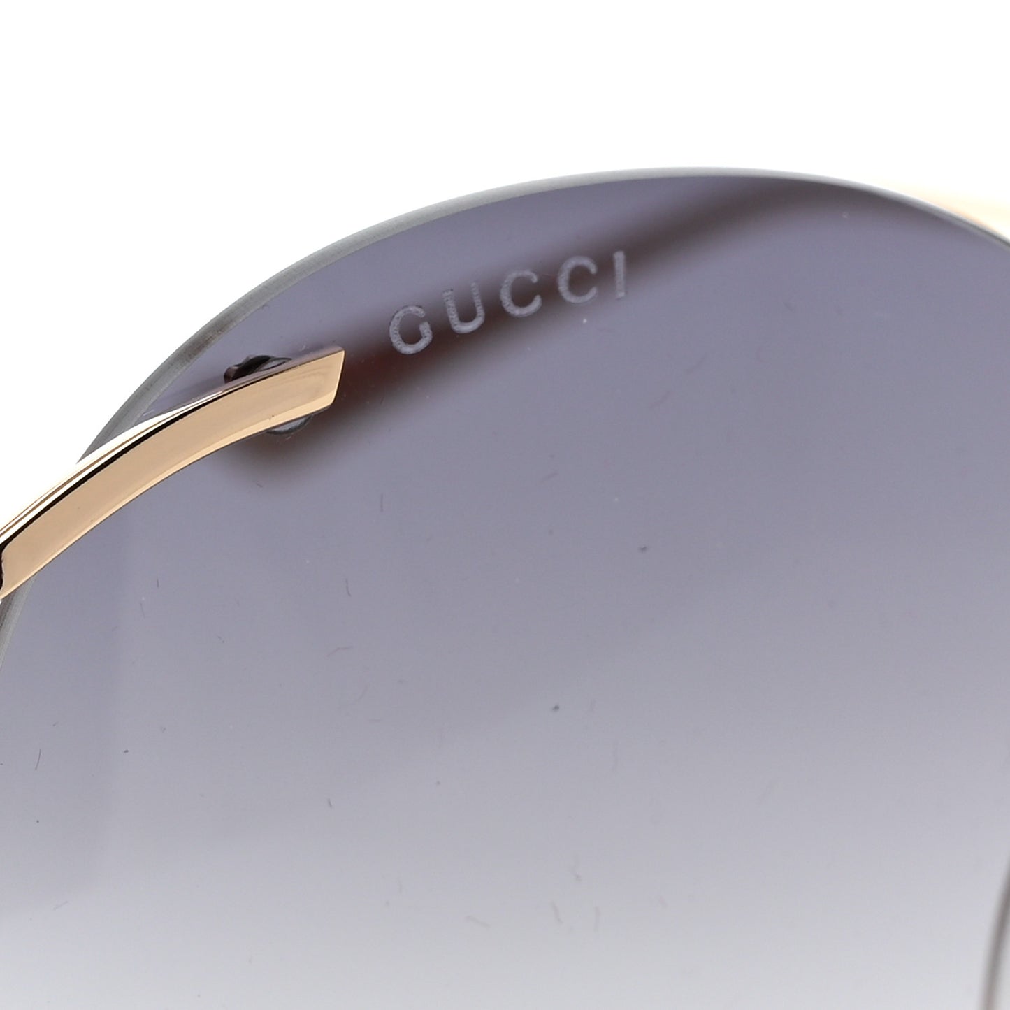 Round Pearl Tip Sunglasses GG0253S Gold