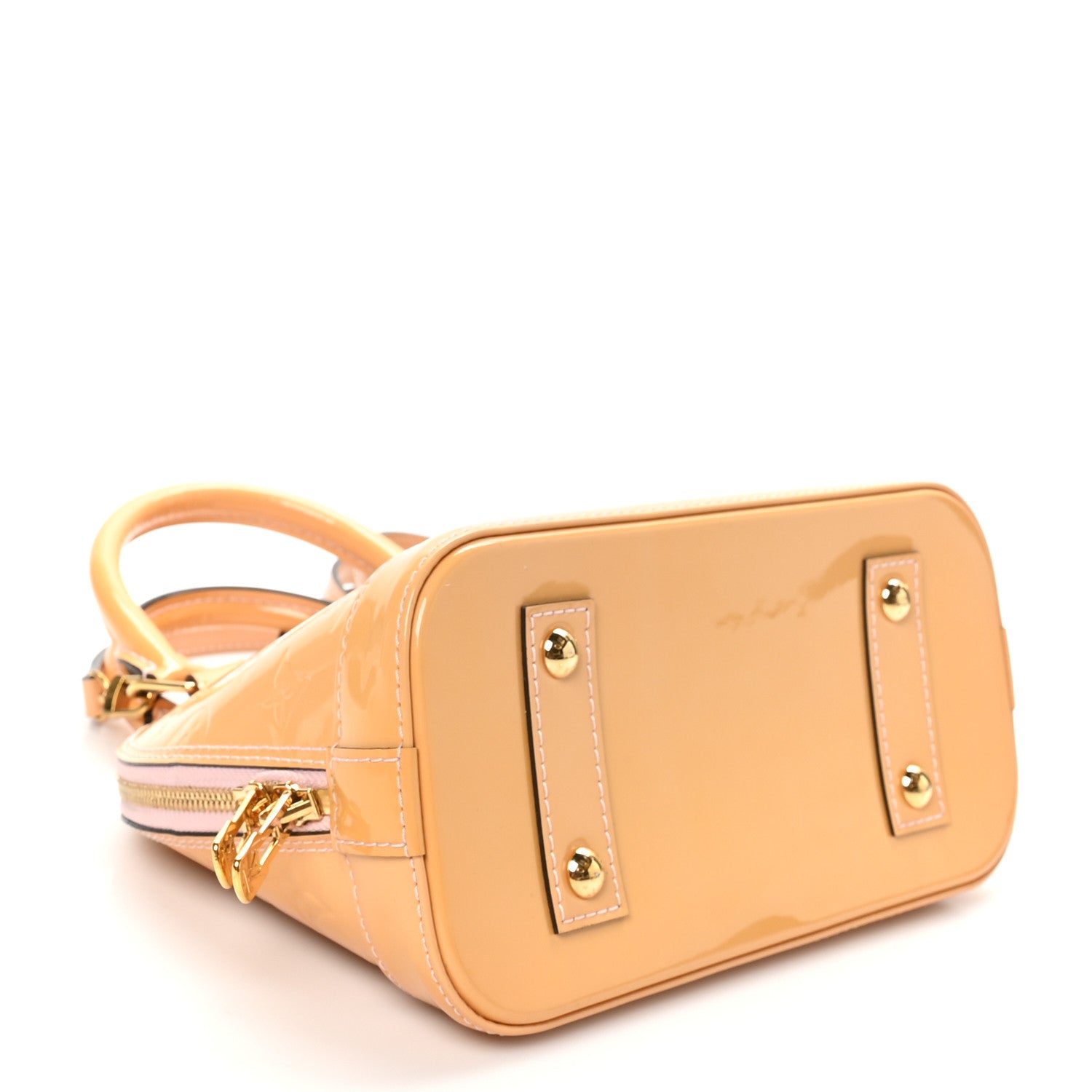 Louis Vuitton Vernis Alma BB Rose Velours 4 of 10