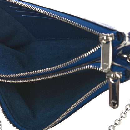 Louis Vuitton Monogram Giant Escale Double Zip Pochette Blue 6 of 11