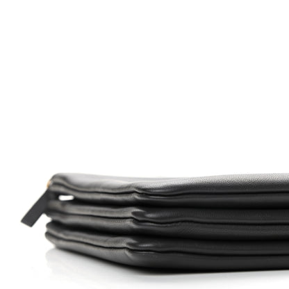 Celine Lambskin Large Trio Crossbody Bag Anthracite 10 of 11