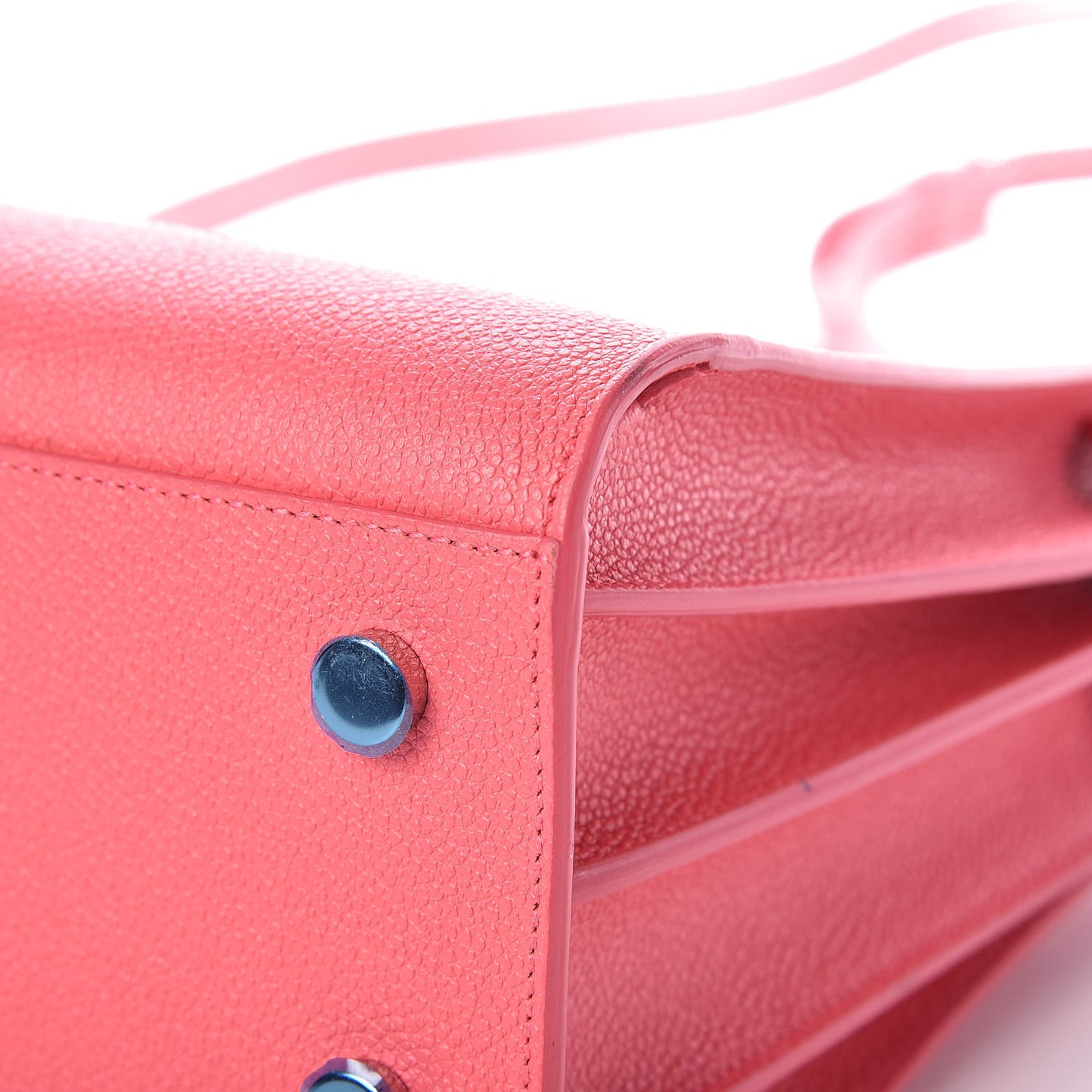 Grained Calfskin Baby Sac De Jour Rose Clair