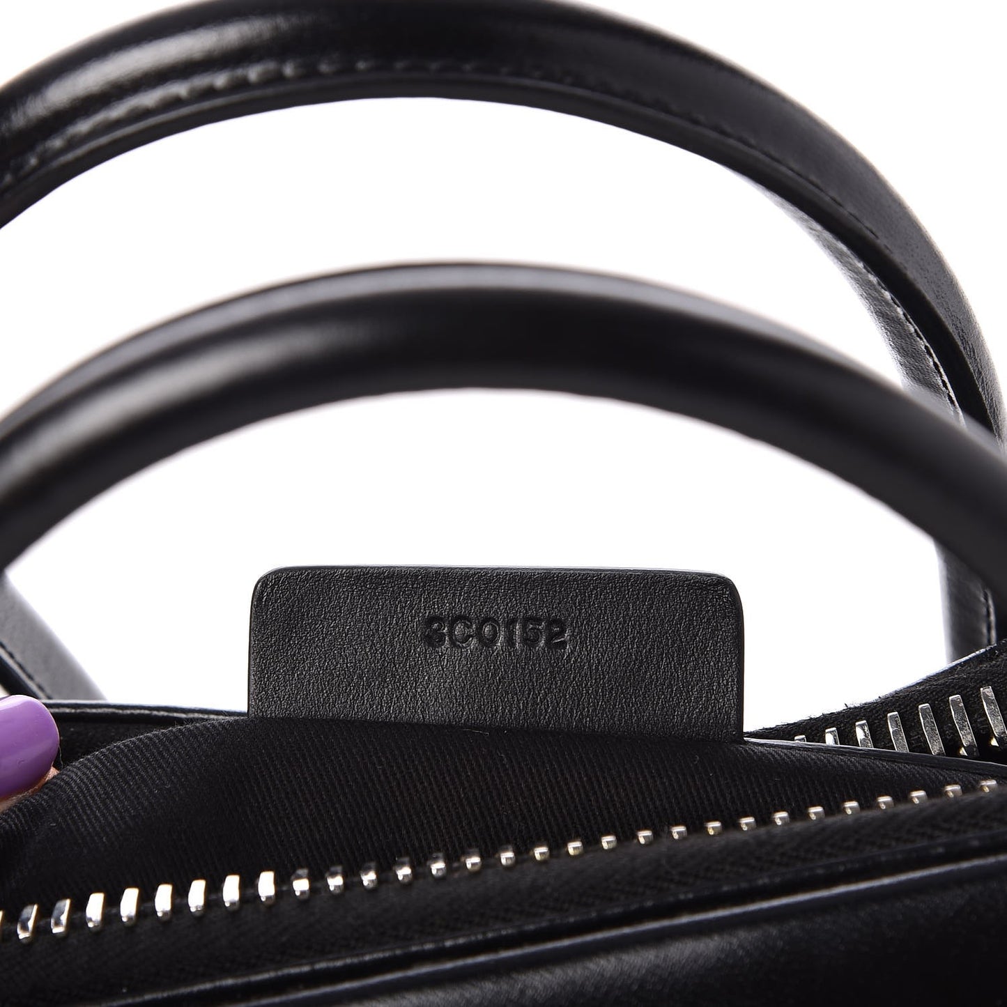 Shiny Lord Calfskin Medium Antigona Black