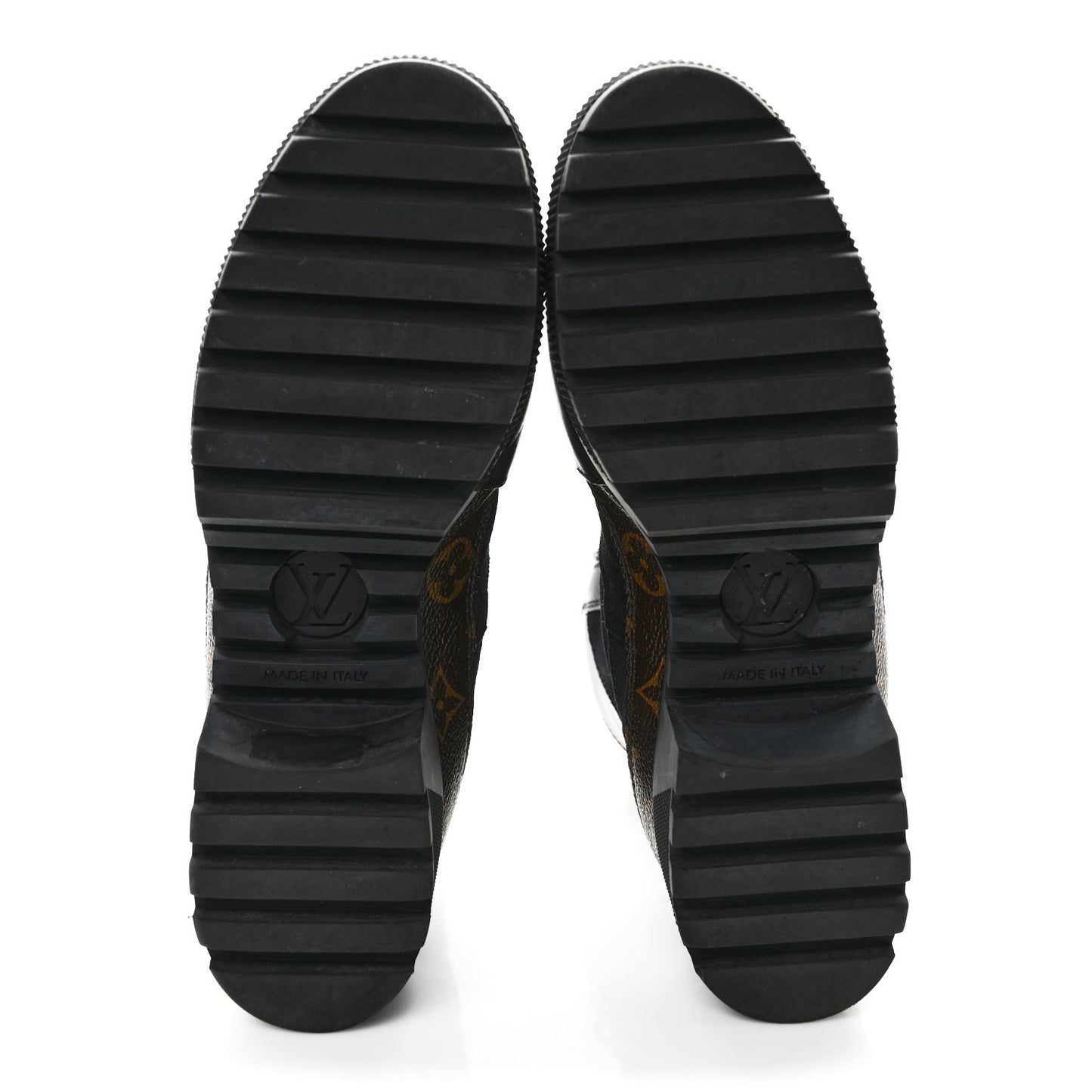 Suede Calfskin Monogram Laureate Platform Desert Boots 39 Black