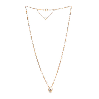 Cartier 18K Pink Yellow White Gold Baby Trinity Pendant Necklace 3 of 4