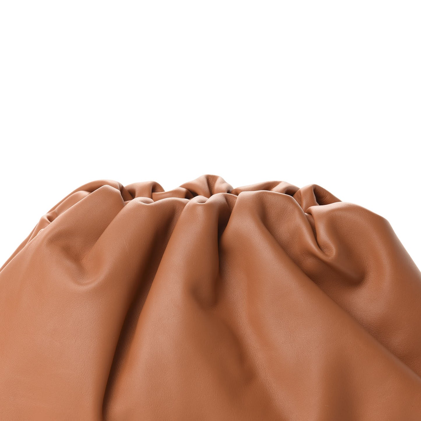 Smooth Butter Calf The Pouch Oversized Clutch Light Orange