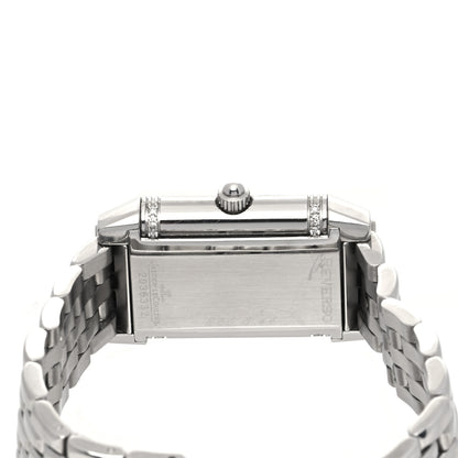 Jaeger-LeCoultre Stainless Steel Diamond Mother of Pearl 20mm Reverso Classic Duetto Manual Winding Watch 266.882.443 5 of 7