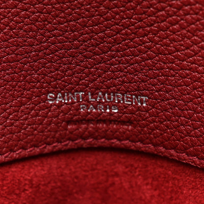 Saint Laurent Grained Calfskin Small Supple Sac De Jour Dark Pallisandre 9 of 15