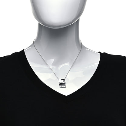 Tiffany Sterling Silver Frank Gehry Fold Pendant Necklace 2 of 5
