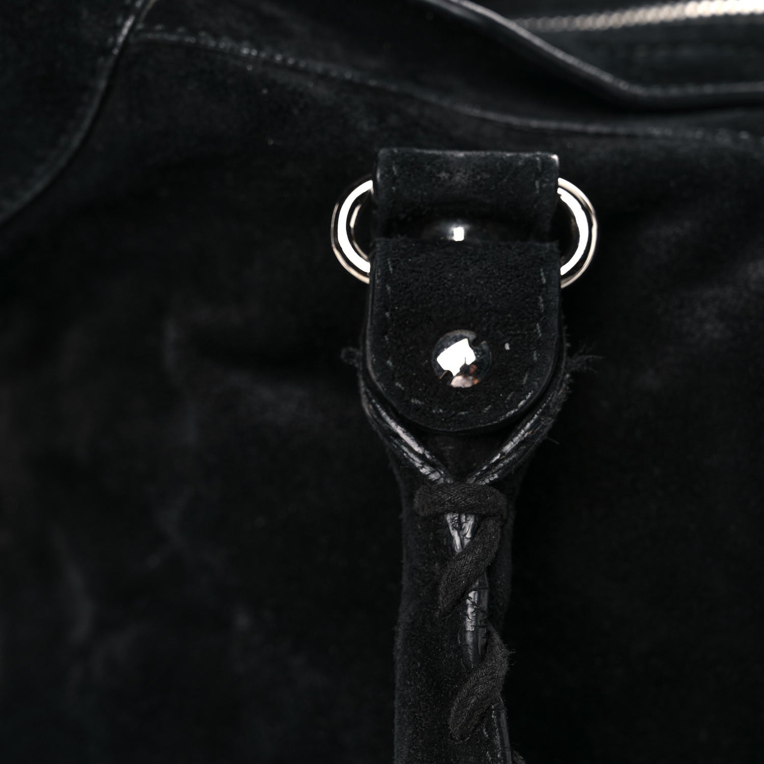 Balenciaga Baby Daim Suede Classic Silver Hardware City Black 17 of 35