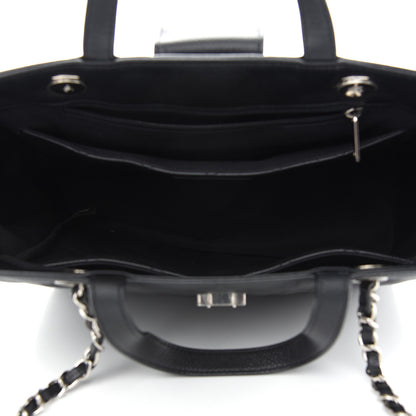 Chanel Caviar Quilted Small CC Box Shopping Tote Black 5 of 9