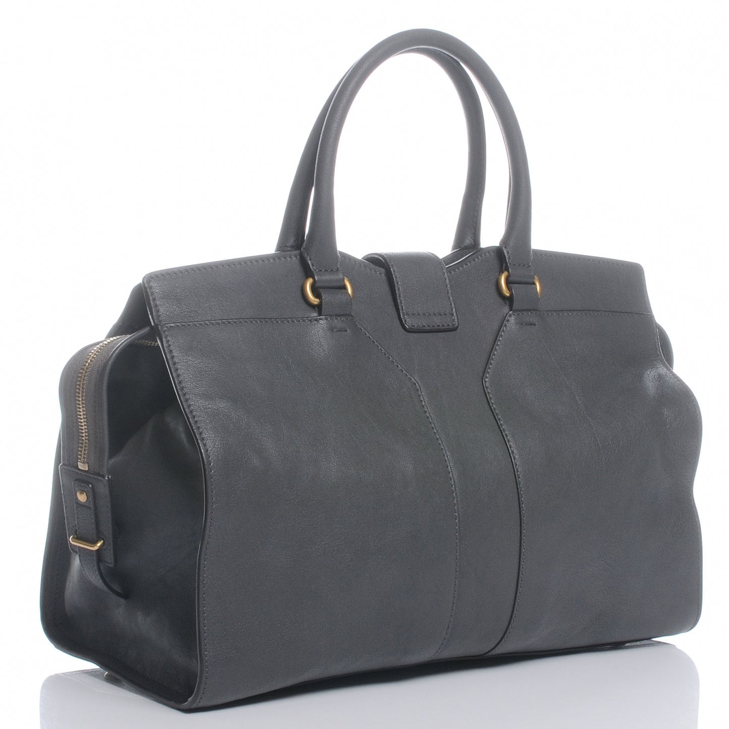 Leather Medium Cabas Chyc Grey