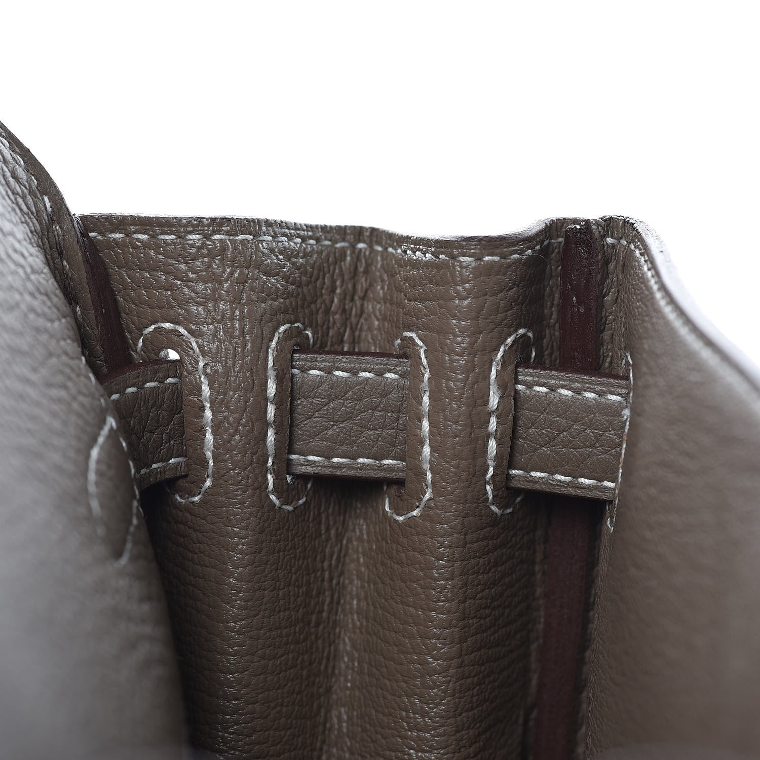 Hermes Taurillon Clemence Kelly Ado Backpack Etoupe 17 of 21