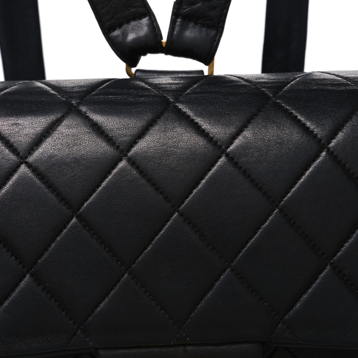 Chanel Lambskin Quilted Backpack Black 9 of 11
