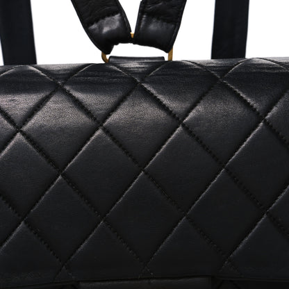 Chanel Lambskin Quilted Backpack Black 9 of 11