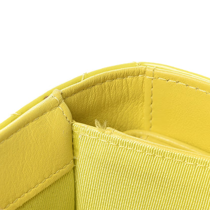 Chanel Patent Quilted Large Flap Wallet Yellow 8 of 9