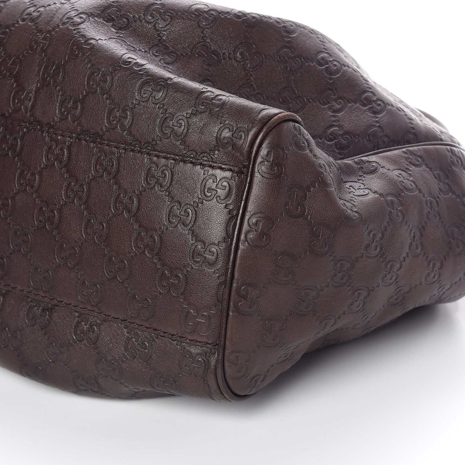 Gucci Guccissima Signature Large Sukey Tote Chocolate 6 of 9