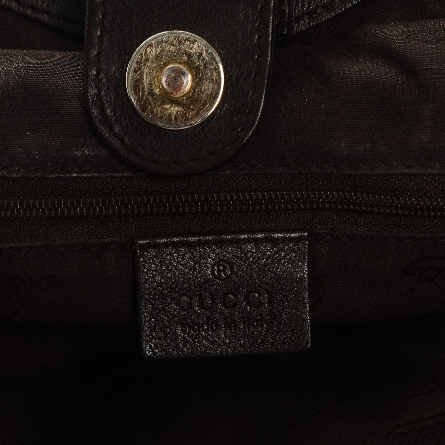 Gucci Guccissima Medium Sukey Tote Chocolate 6 of 6